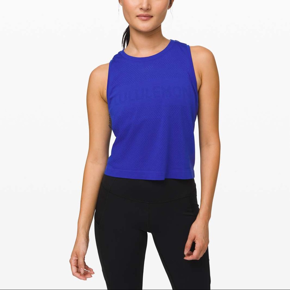 Lululemon Breeze By Muscle Crop Tank